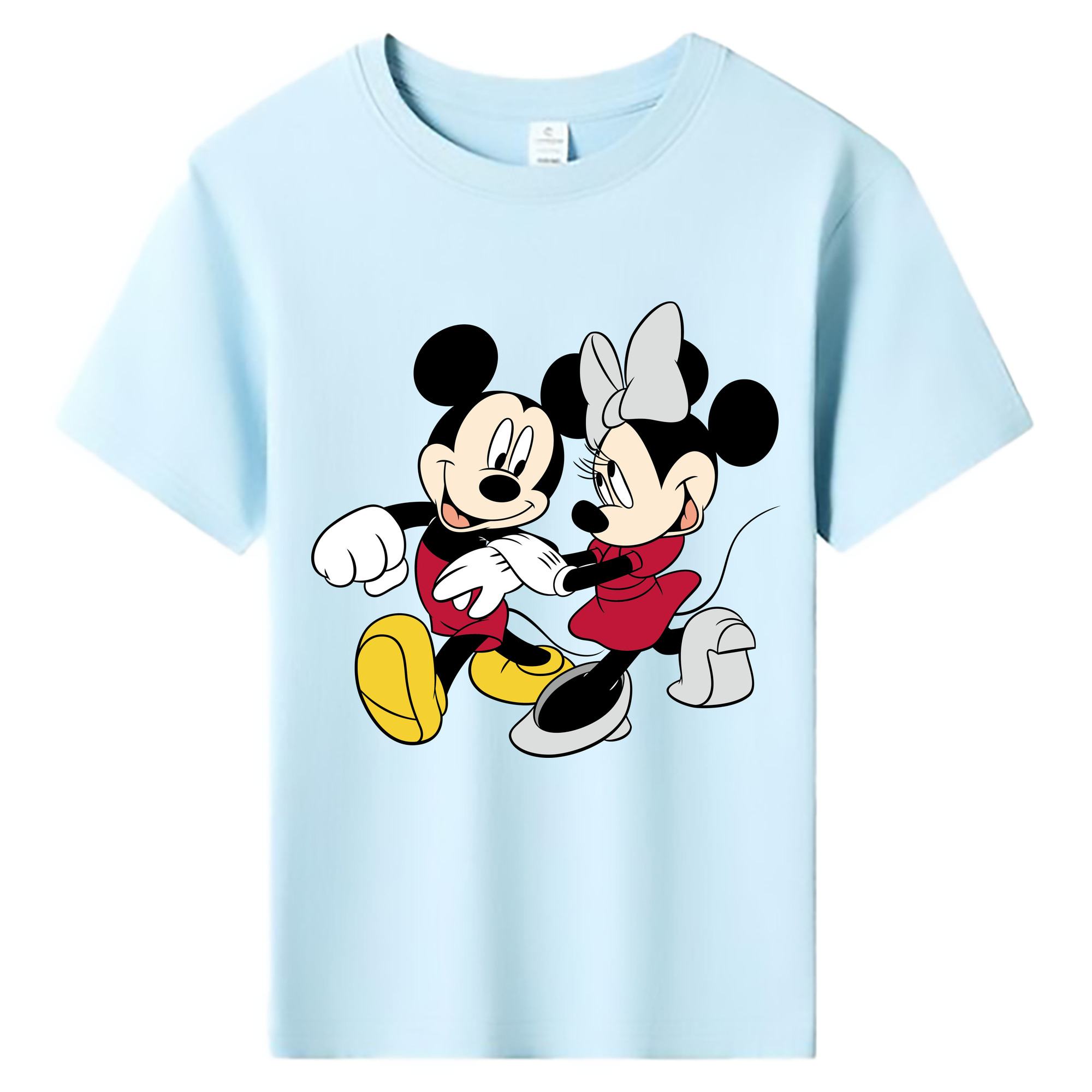 ミッキーマウス Mickey Mouse 綿100％キッズTシャツ（フロントプリント）